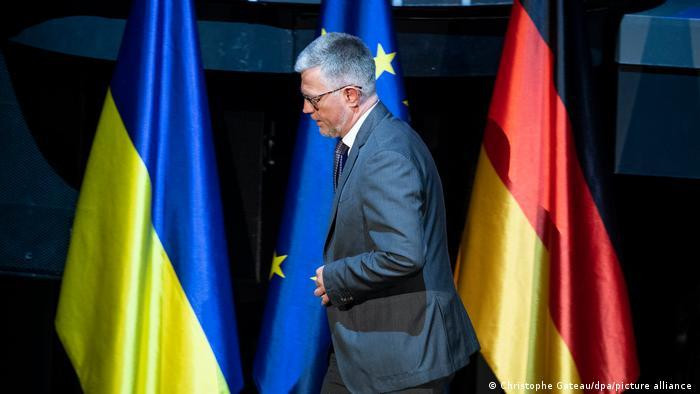 Đại sứ Ukraine tại Đức Melnik bị triệu hồi vì phát ngôn xúc phạm Thủ tướng Đức Scholz (Ảnh: DPA)