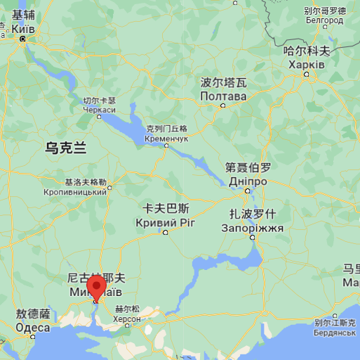 Vị trí thành phố Nikolayev ở miền Nam Ukraine. Vị trí thành phố Nikolayev ở miền Nam Ukraine.