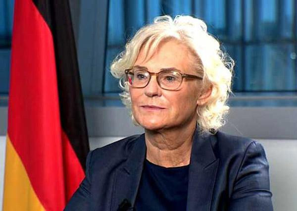 Bà Christine Lambrecht, Bộ trưởng Quốc phòng Đức (Ảnh: Sohu). Bà Christine Lambrecht, Bộ trưởng Quốc phòng Đức (Ảnh: Sohu).