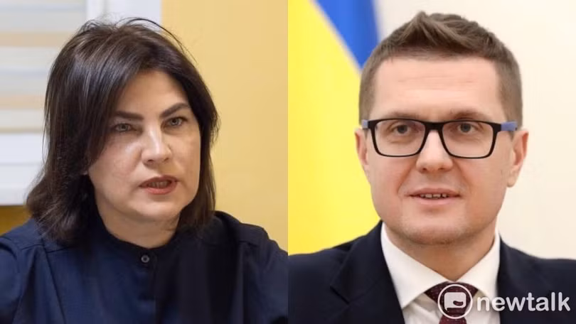 Ông Ivan Bakanov (phải) và bà Iryna Venediktova vừa bị Tổng thống Ukraine cách chức đêm 17/7 (Ảnh: Newtalk).