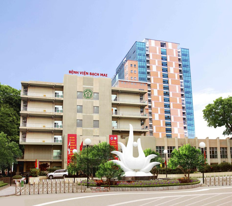 Bệnh viện Bạch Mai - nơi bệnh nhân mắc COVID-19 thứ 133 đã điều trị gần 1 tháng trước khi phát hiện (ảnh; BVBM)