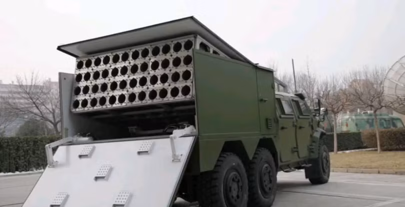 Hệ thống phóng UAV "bầy ong" của Công ty Trung Quốc CETGC (Ảnh: QQ).