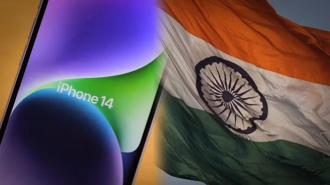 Trong năm nay, khoảng 5% điện thoại Iphone 14 sẽ "Made in India" (Ảnh: Indian Express).