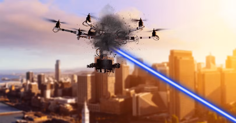 Hệ thống vũ khí laser chống UAV cỡ nhỏ "HELMA-P" của công ty quốc phòng Pháp CILAS (Ảnh: Cilas).