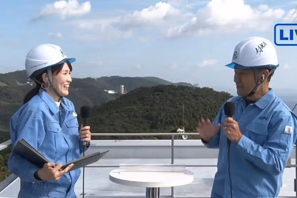 Hiện trường địa điểm phóng tên lửa Epsilon số 5 tại Bãi phóng Uchinoura (đảo Kyushu, Nhật Bản).