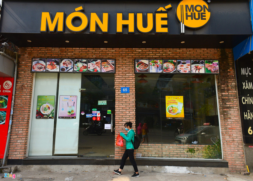 Một cửa hàng Món Huế đóng cửa. (Nguồn: Zing) 