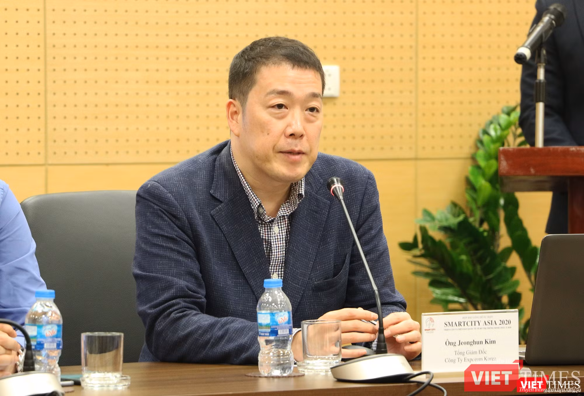 ông Jeonghun Kim - TGĐ Exporum Korea - đơn vị đồng tổ chức triển lãm