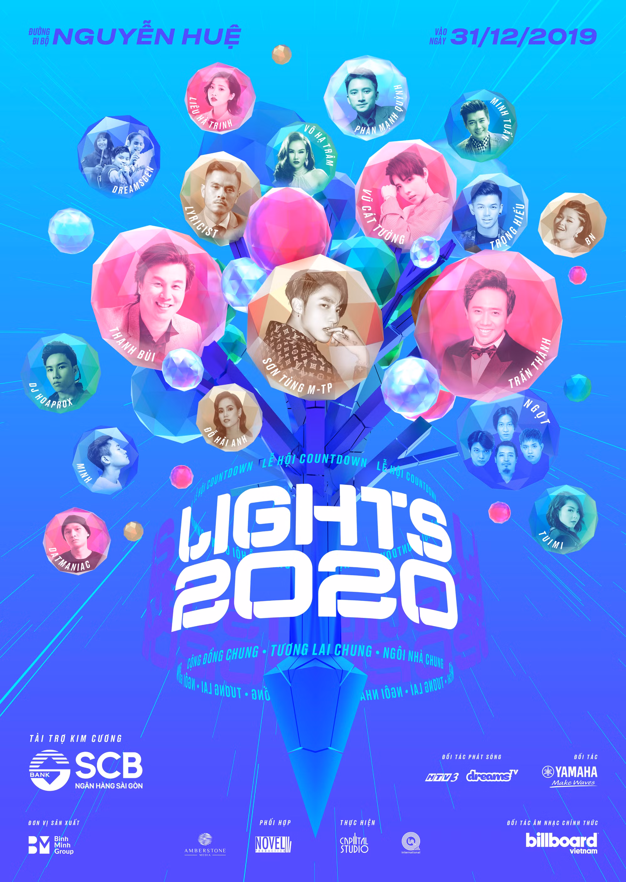 Dàn sao có mặt tại Lễ hội ánh sáng Countdown Lights 2020