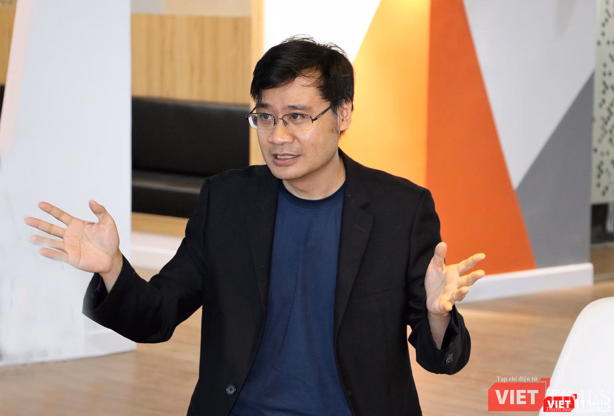 ông Vương Long, CEO của Tomochain (ảnh: Đ.K)