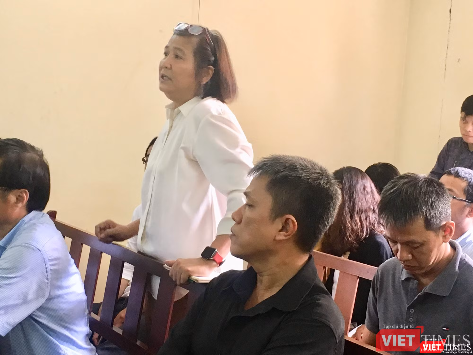 Bà Phan Thị Mỹ Hạnh có ý kiến tại phiên xử sáng 20/8 