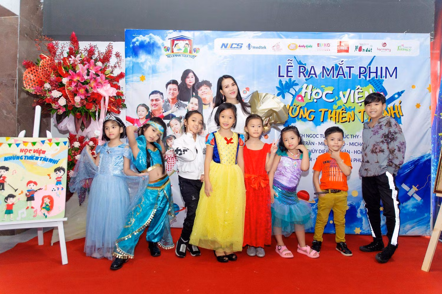 Các diễn viên nhí tham gia nhiệt tình