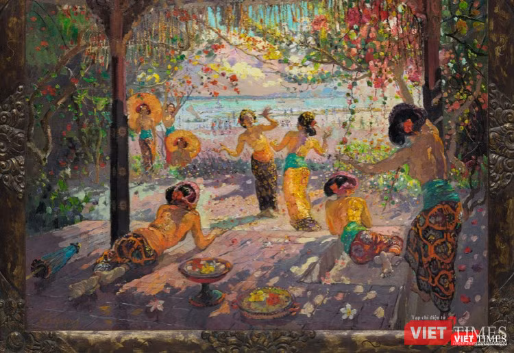 Bức “Woman on the Terace” của Adrien Jean Le Mayeur de Merprès đã được bán ra tới giá 10.975.000 HKD (tương đương 1.398.764 USD) Bức “Woman on the Terace” của Adrien Jean Le Mayeur de Merprès đã được bán ra tới giá 10.975.000 HKD (tương đương 1.398.764 USD)