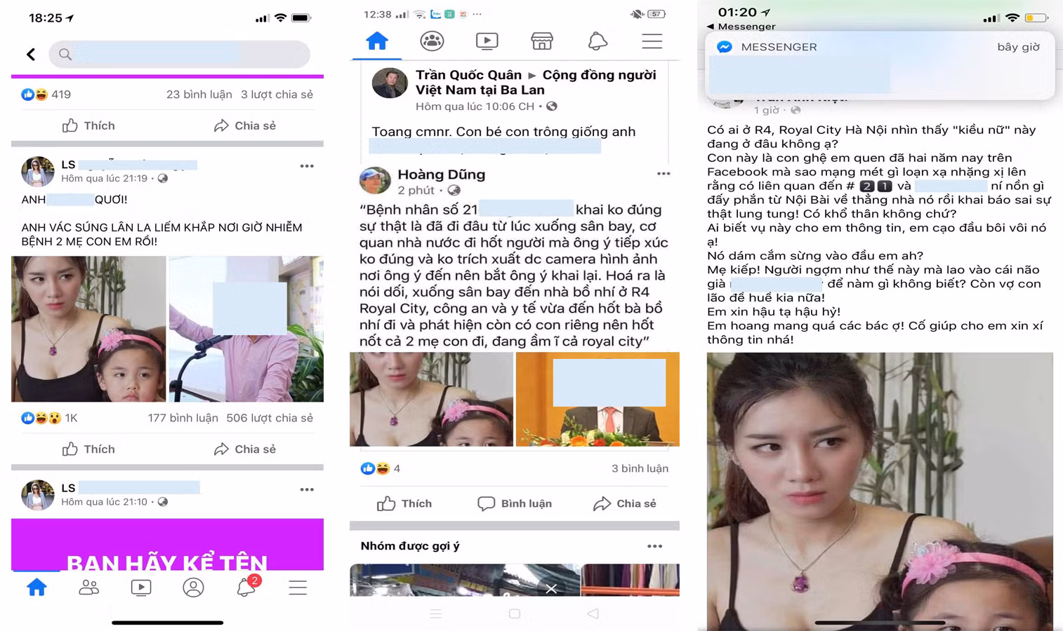 Nhiều tài khoản Facebook đăng tải thông tin sai sự thực (ảnh: NVCC) Nhiều tài khoản Facebook đăng tải thông tin sai sự thực (ảnh: NVCC)