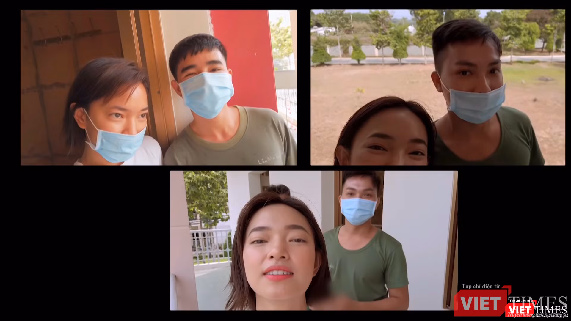 Châu Bùi trong thời gian ở trại cách ly Củ Chi (Ảnh: FBNV) 
