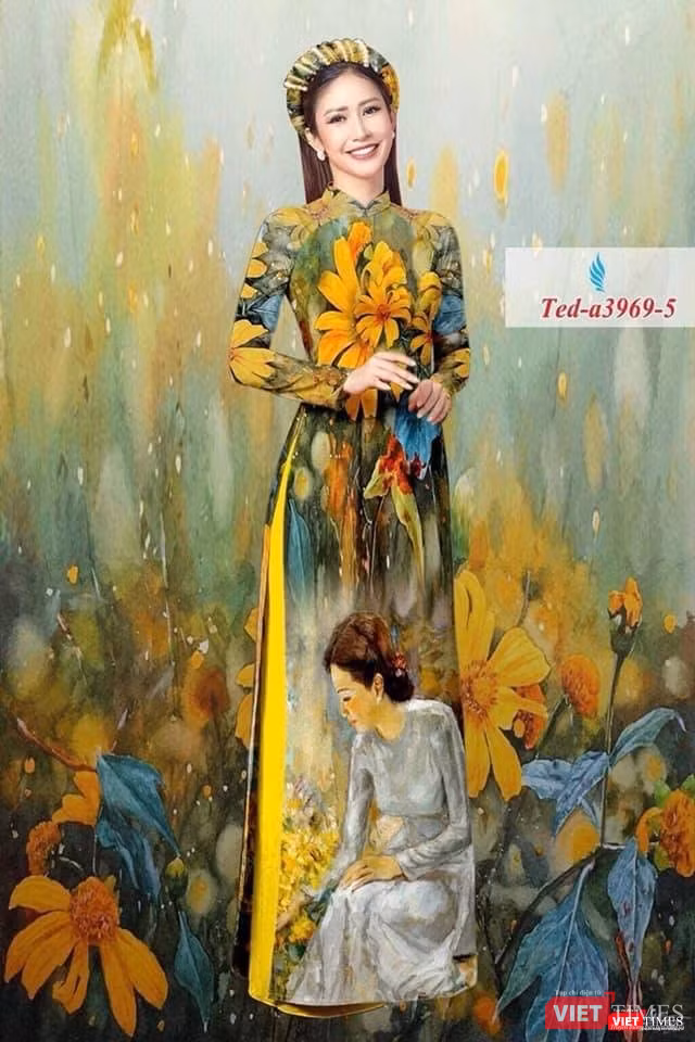 Bức "Đêm thu" bị copy đưa lên áo dài, bán ngoài thị trường mà không hề hỏi ý kiến họa sĩ Bức "Đêm thu" bị copy đưa lên áo dài, bán ngoài thị trường mà không hề hỏi ý kiến họa sĩ