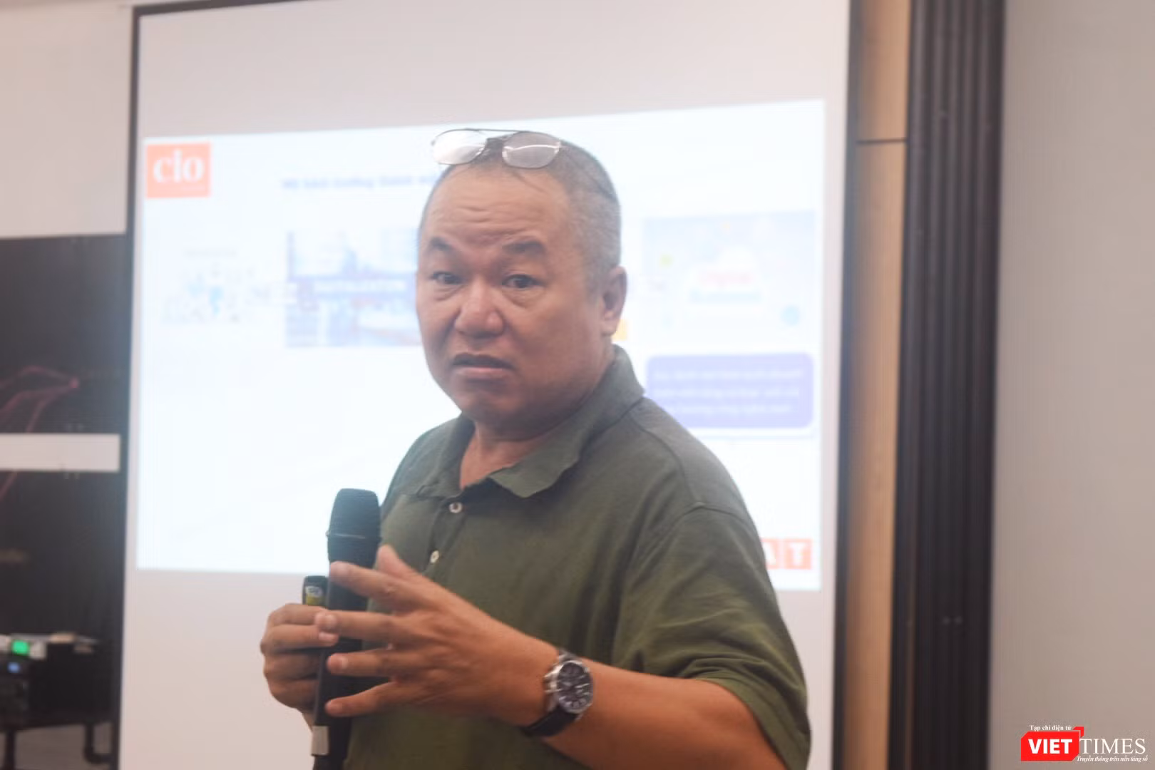 Ông Phí Anh Tuấn, chủ tịch HĐQT công ty TNHH tư vấn CNTT PAT tha thiết nhắc nhở các doanh nghiệp: "Hãy nghĩ lớn!"