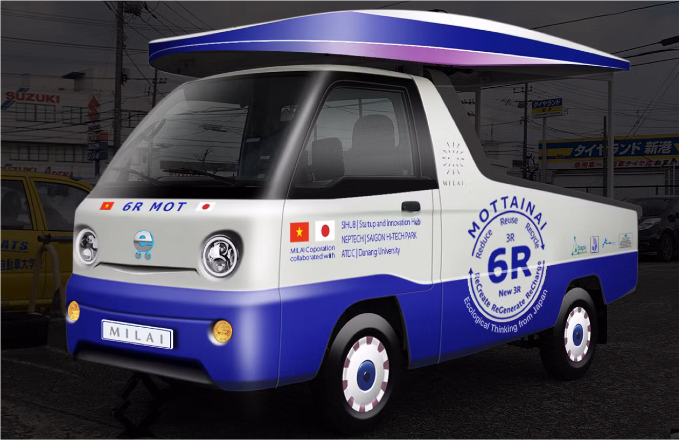 Chiếc xe điện thu gom rác chạy bằng năng lượng từ việc xử lý rác