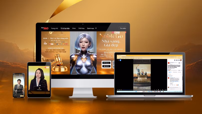 Livestream NobleGo không đặt mục tiêu bán nhà với giá cao nhất mà kỳ vọng mở rộng cơ hội tiếp cận bất động sản chất lượng cao với mức giá cạnh tranh nhất cho người dùng cuối