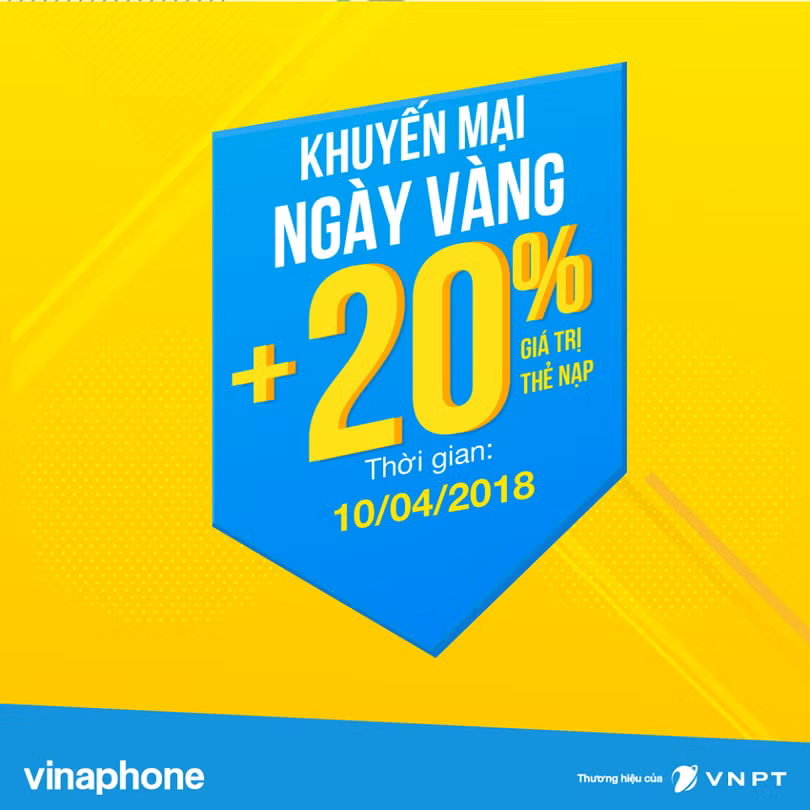 Hôm nay, VinaPhone khuyến mãi Ngày Vàng cho thuê bao trả trước ảnh 1