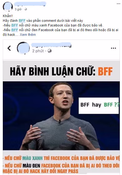 Kiểm tra bảo mật Facebook bằng cú pháp BFF chỉ là trò câu Like ảnh 1 Kiểm tra bảo mật Facebook bằng cú pháp BFF chỉ là trò câu Like ảnh 1