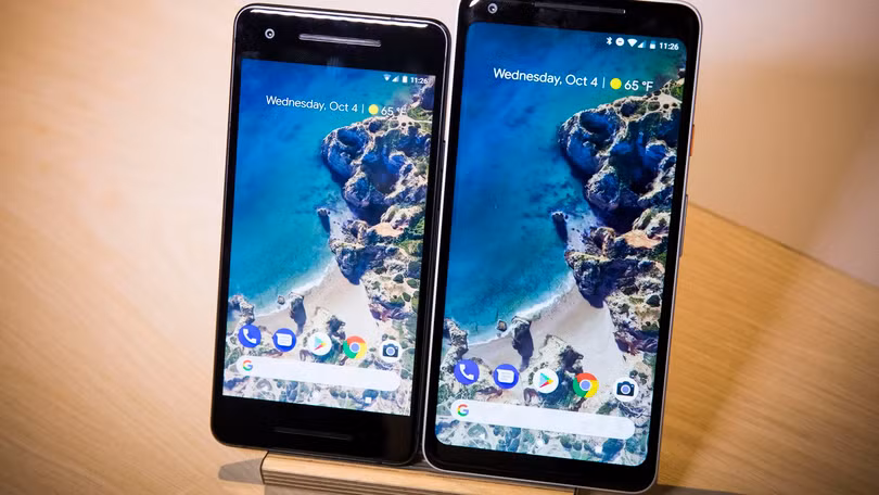 Bộ đôi Pixel 2 và Pixel 2 XL (ảnh: CNET)