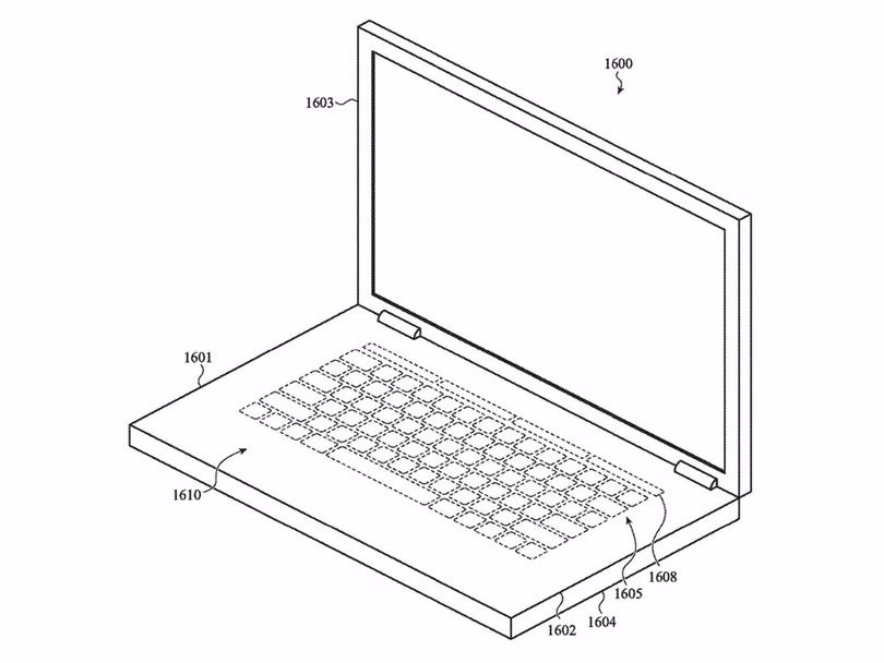 Hình vẽ trong bằng sáng chế của Apple (ảnh: Apple Insider) Hình vẽ trong bằng sáng chế của Apple (ảnh: Apple Insider)