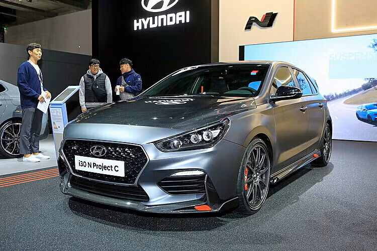 Mẫu hatchback thể thao Hyundai i30 N Project C tại triển lãm Frankfurt, Đức 2019. Ảnh: Carscoops 