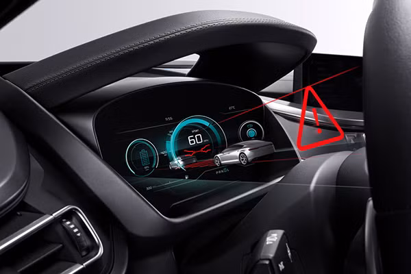 Mô phỏng công nghệ màn hình không gương của Bosch. 