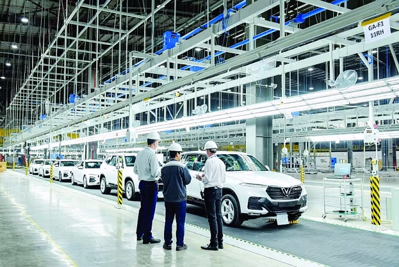 Sản xuất trong nước đang đẩy mạnh đầu tư mở rộng. Ảnh: Nguyễn Hà 
