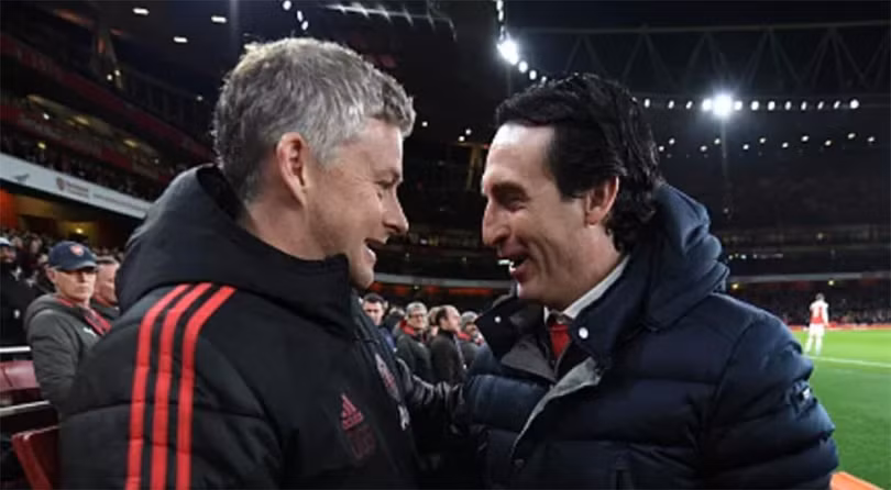 Cả Ole Gunnar Solskjaer và Unai Emery đều đang tìm kiếm một tiền đạo cho đội bóng của mình (ảnh: Fox Sport)