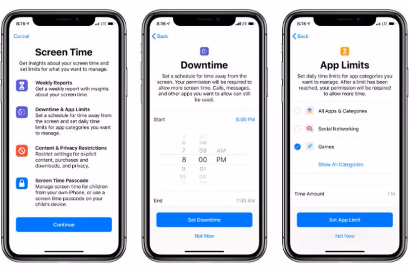 Các ứng dụng của Apple giúp người dùng kiểm soát thời gian sử dụng điện thoại