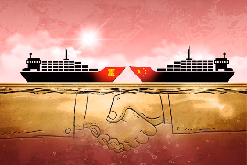 Kênh đào Bình Lục đưa cho là sẽ thúc đẩy thương mại giữa Trung Quốc và khối ASEAN (ảnh: SCMP)