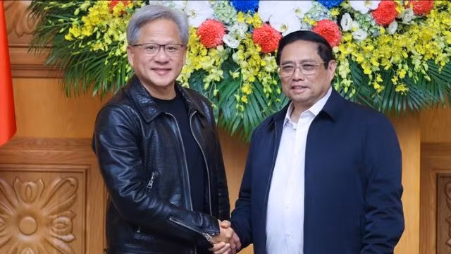 Thủ tướng Phạm Minh Chính đã có buổi tiếp Chủ tịch kiêm Tổng giám đốc công ty NVIDIA