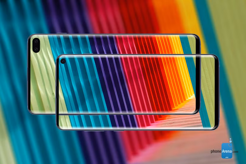 Ảnh dựng Galaxy S10 và S10+ (Phone Arena)