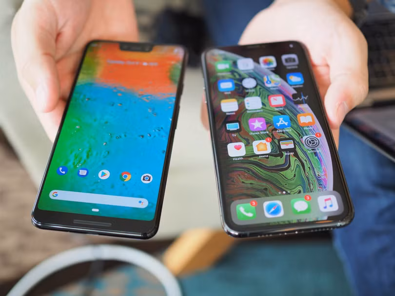 Pixel 3 XL và iPhone XS (ảnh: iMore)