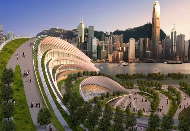 Hình ảnh nhà ga West Kowloon Station ở Hồng Kông (Ảnh MTR Corporation)