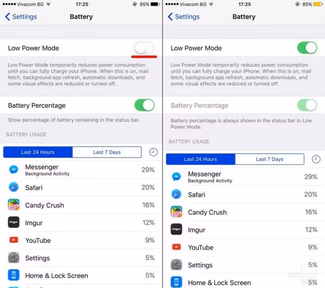 10 độc chiêu cải thiện thời lượng pin cho iPhone 7/7 Plus ảnh 6 10 độc chiêu cải thiện thời lượng pin cho iPhone 7/7 Plus ảnh 6