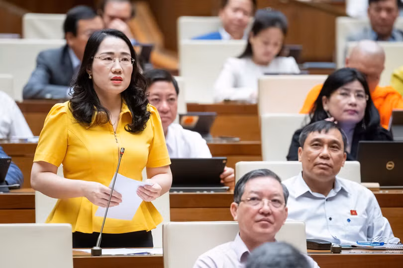 Đại biểu Nguyễn Thị Thủy - đoàn ĐBQH tỉnh Bắc Kạn.