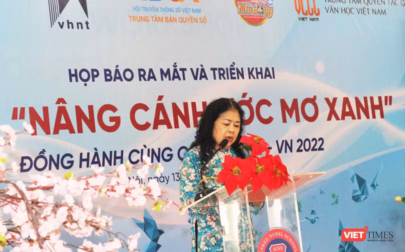 Bà Đỗ Thị Minh Ngọc - Phó Chủ tịch Hội đồng Trung tâm Bản quyền số phát biểu tại sự kiện
