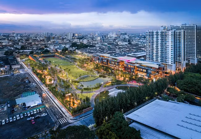 Công viên CU Park, Băng Cốc nhìn từ trên cao (Ảnh Landprocess)