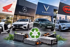 Sự phát triển của ô tô, xe máy điện kéo theo bài toán thu hồi, xử lý pin khi hết vòng đời. Ảnh minh họa/Nguồn: XL-AI hỗ trợ.