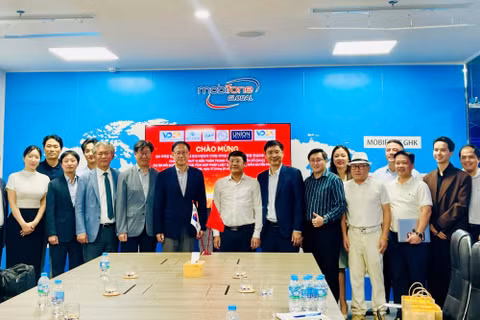 Đại diện VDCA và đoàn Hàn Quốc tại buổi làm việc.