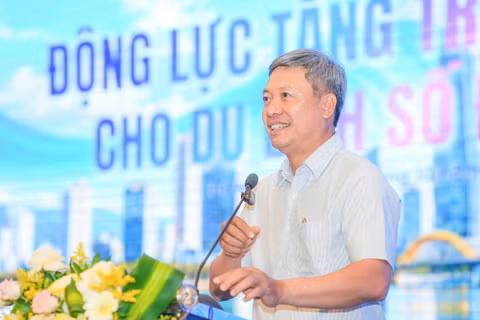Phó Chủ tịch UBND thành phố Đà Nẵng Hồ Quang Bửu phát biểu tại Hội thảo. Ảnh XM.