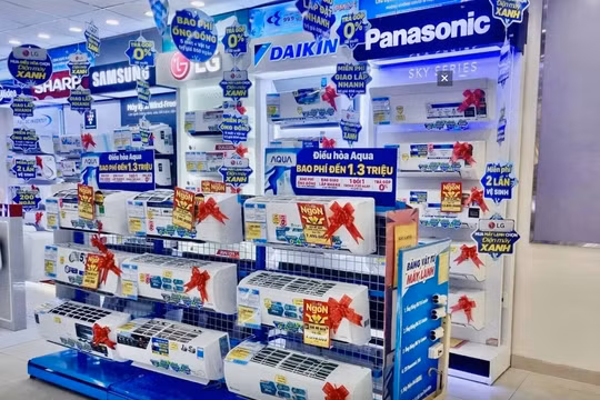 Nắng nóng phủ rộng, doanh số bán máy lạnh tại Điện Máy Xanh tăng gấp rưỡi