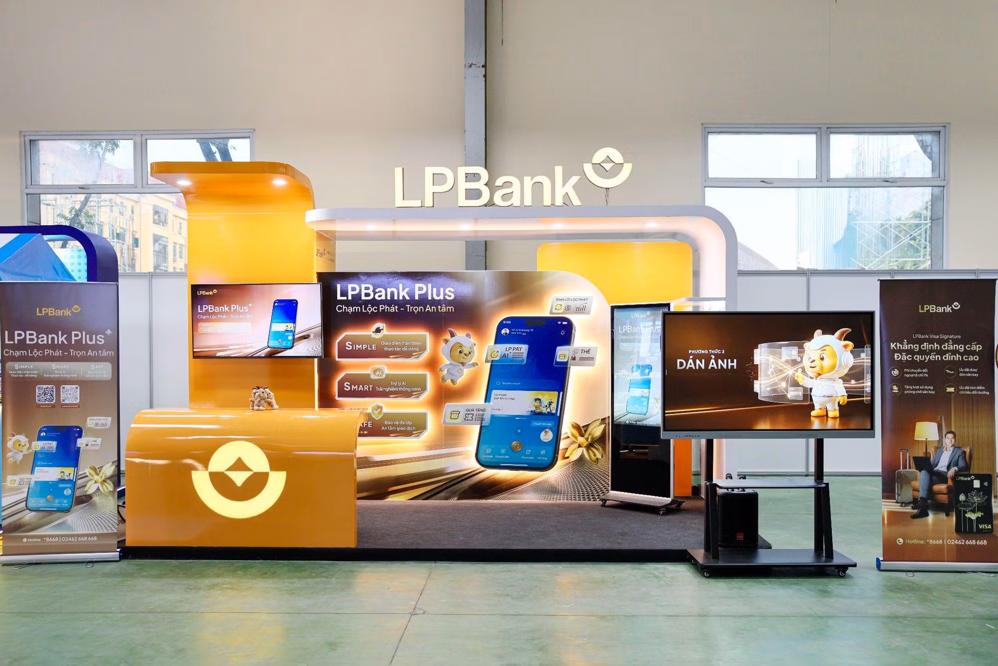 Gian hàng của LPBank tại sự kiện “Chuyển đổi số ngành Ngân hàng năm 2026”.