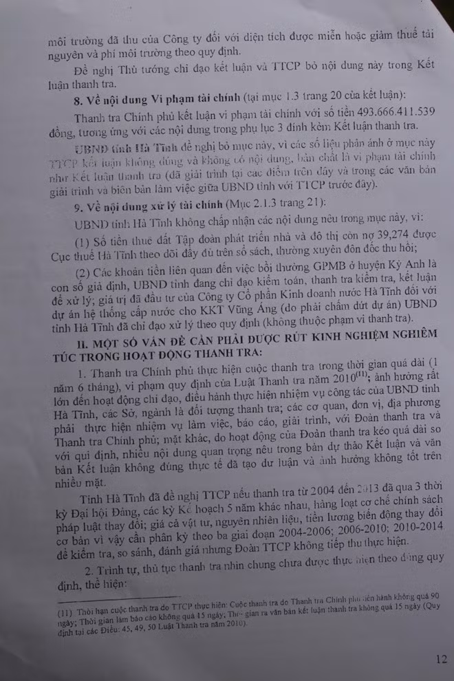 Nội dung cần rút kinh nghiệm nghiêm túc...