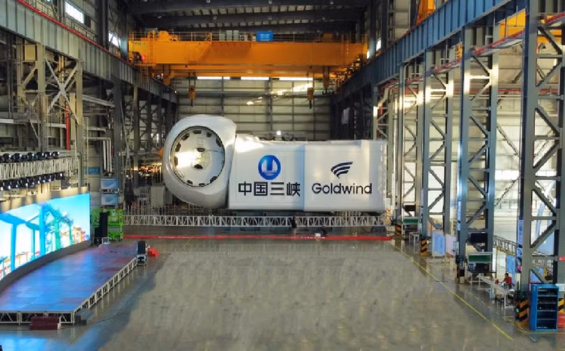 Xuất xưởng động cơ tuabin điện gió lớn nhất thế giới 16MW. Ảnh ChinaDaily Xuất xưởng động cơ tuabin điện gió lớn nhất thế giới 16MW. Ảnh ChinaDaily
