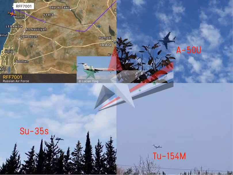 Các máy bay chiến đấu mới Nga đến Syria - ảnh minh họa tài khoản mạng xã hội @WaelAlHussaini