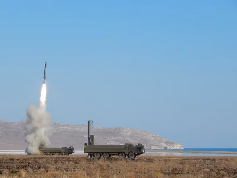 Phóng tên lửa chống chiến hạm nổi Bastion ở Syria