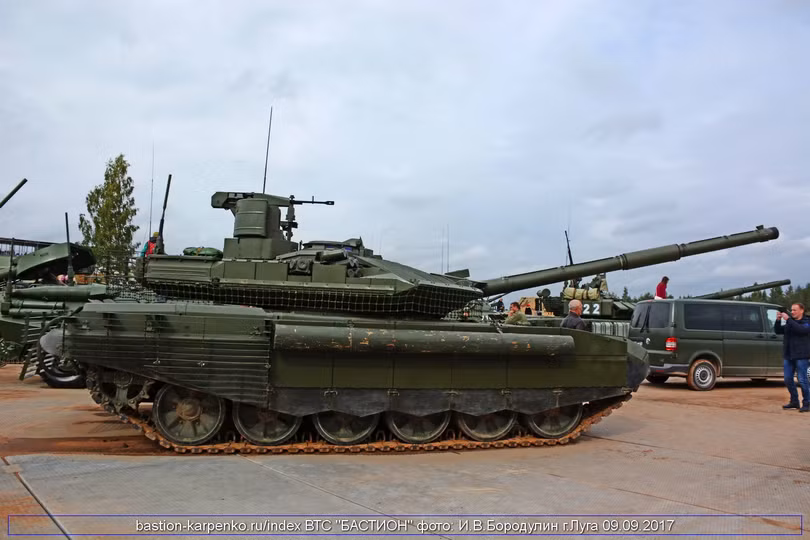 Xe tăng T-90M Nga phiên bản nâng cấp mới nhất. Ảnh: TASS.